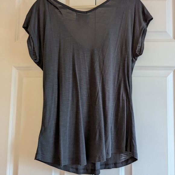 Embroidered Sparkly Gray Anthropologie Top - Picture 8 of 8